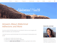 Tablet Screenshot of abdominaladhesiontreatment.com